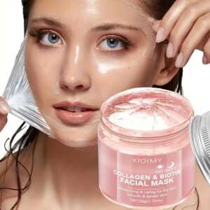 Mascarilla Facial Hidratante de Colágeno y Biotina